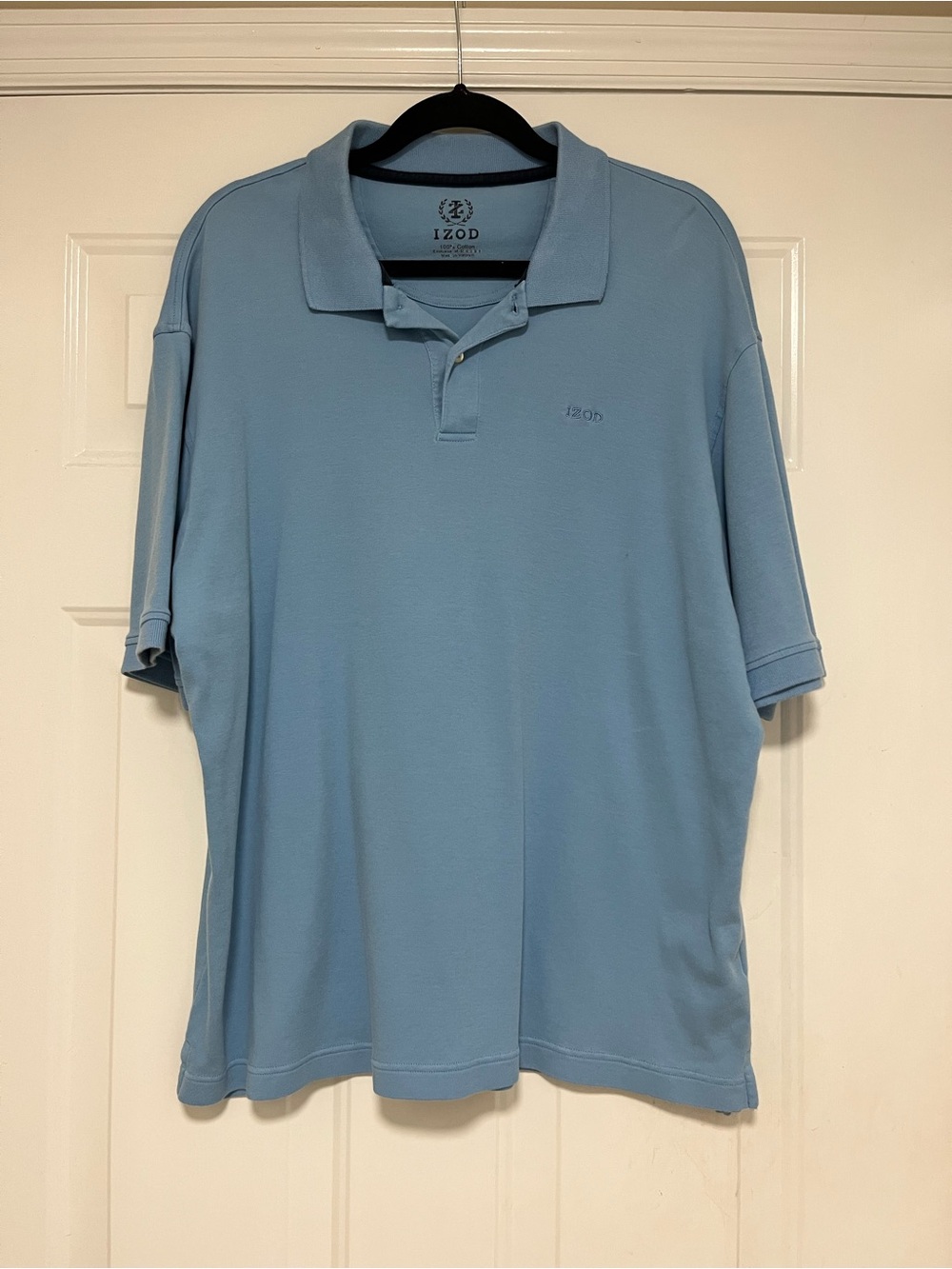 Izod Men's Golf Sky Blue Polo Shirt Size XL